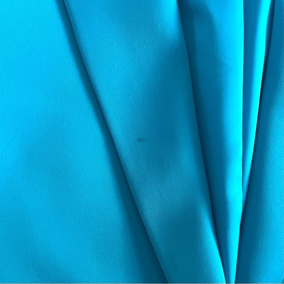 Alice + Olivia Shan Solid Oversized Satin Blazer - Ocean Blue - Size 4 - Picture 10 of 15